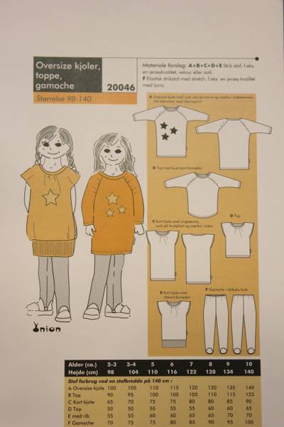 Bilde av Onion 20046 - tights, oversize-kjole, topp, genser