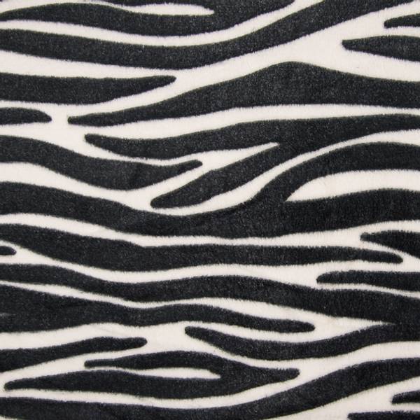 Bilde av Luksusfleece - sebra, ca 2 cm tykke striper