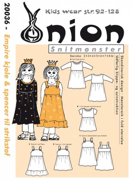 Bilde av Onion 20036 - empirekjole & spencer til stretchstoff