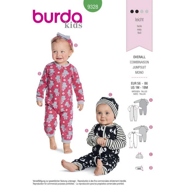 Bilde av 9328 - Burda - jumpsuit, overall, heldress