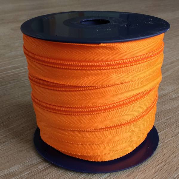 Bilde av Spiralglidelås - 6 mm metervare - oransje