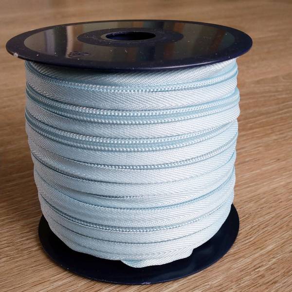 Bilde av Spiralglidelås - 6 mm metervare - lysblå