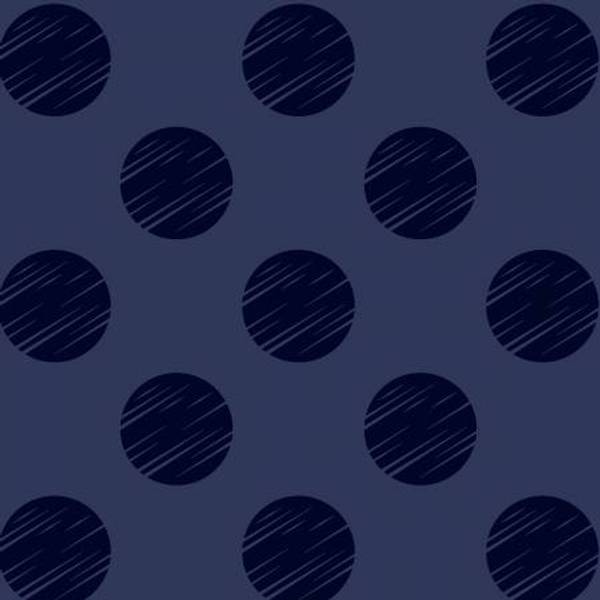 Bilde av Navy Dot 108in Quilt Back, 5 cm prikker på mørkblå