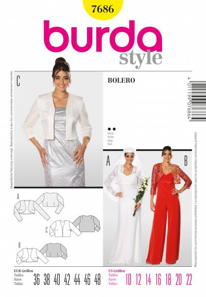 Bilde av 7686 - Burda - Bolero