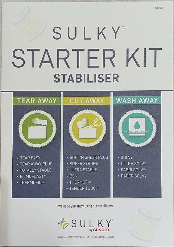 Startkit stabilisering maskinbroderi