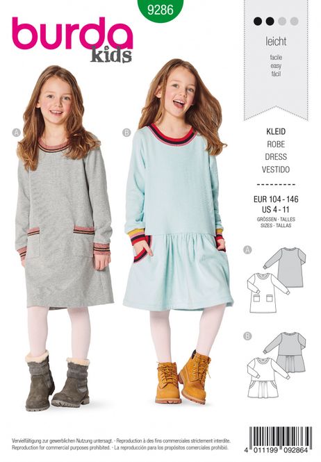 Hovedbilde 9286 - Burda - kjole i jersey/isoli