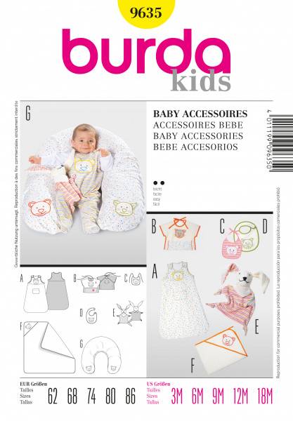 Bilde av 9635 - Burda - Baby tilbehør