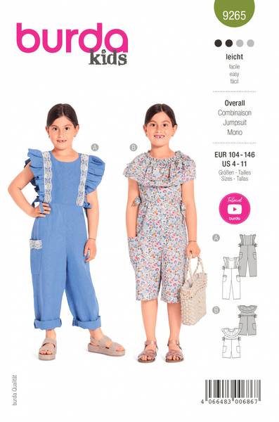 Bilde av 9265 - Burda - overall/ jumpsuit