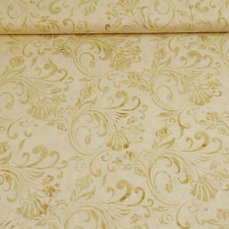 Batikk - vanilje-beige stor mønstret