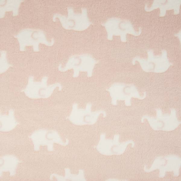 Bilde av Luksusfleece - 7 cm elefant på rosa