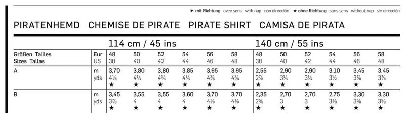7332 - Burda - Piratskjorte