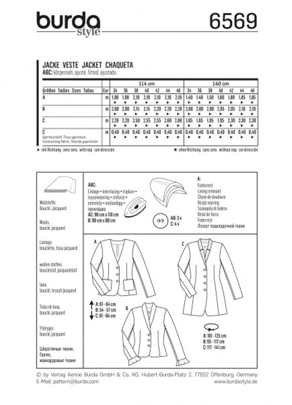 6569 - Burda - Jakke
