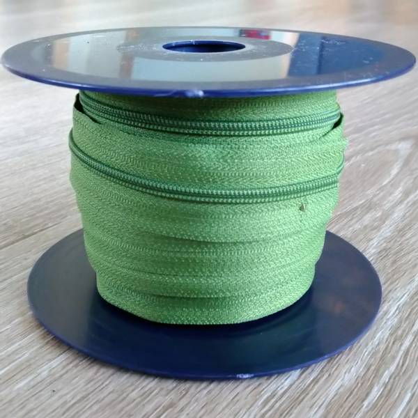 Bilde av Spiralglidelås - 4 mm metervare - grønn