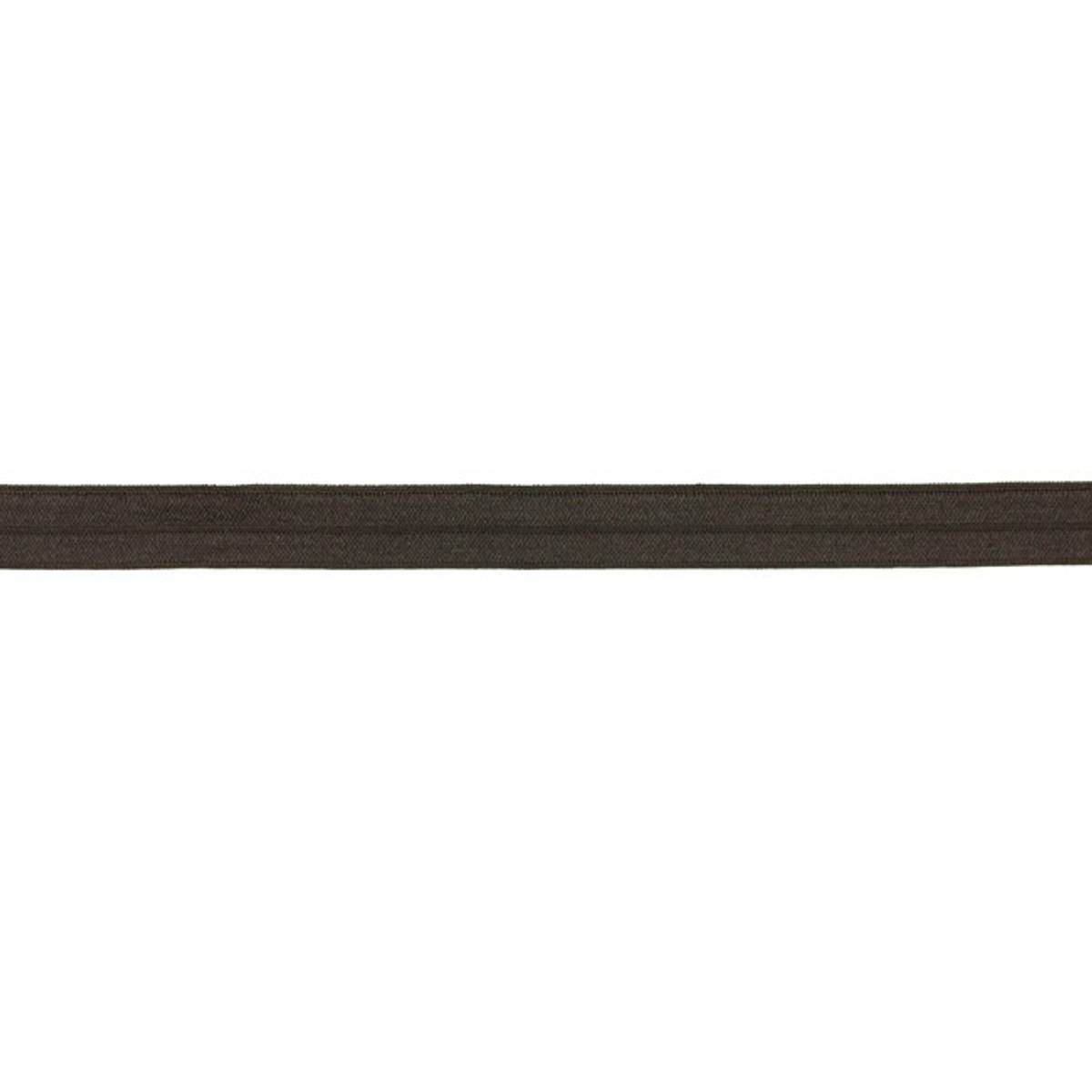 FOE - Foldeelastikk, 15 mm - mørk sjokolade