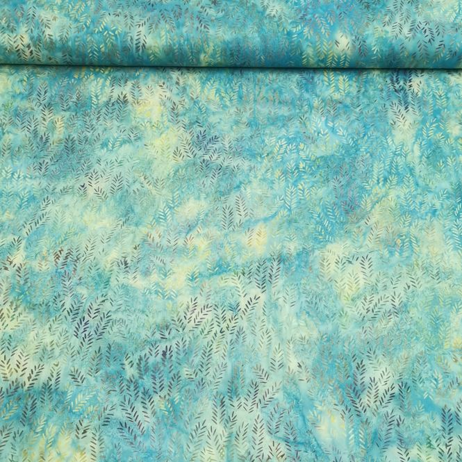 Hovedbilde 1,2 m Batikk - ca 4 cm risper - mørk aqua-vanilje