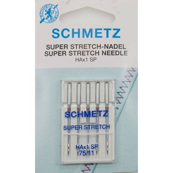 Bilde av Schmetz symaskinnål - 5 st., SuperStretch Hax1SP 75/11