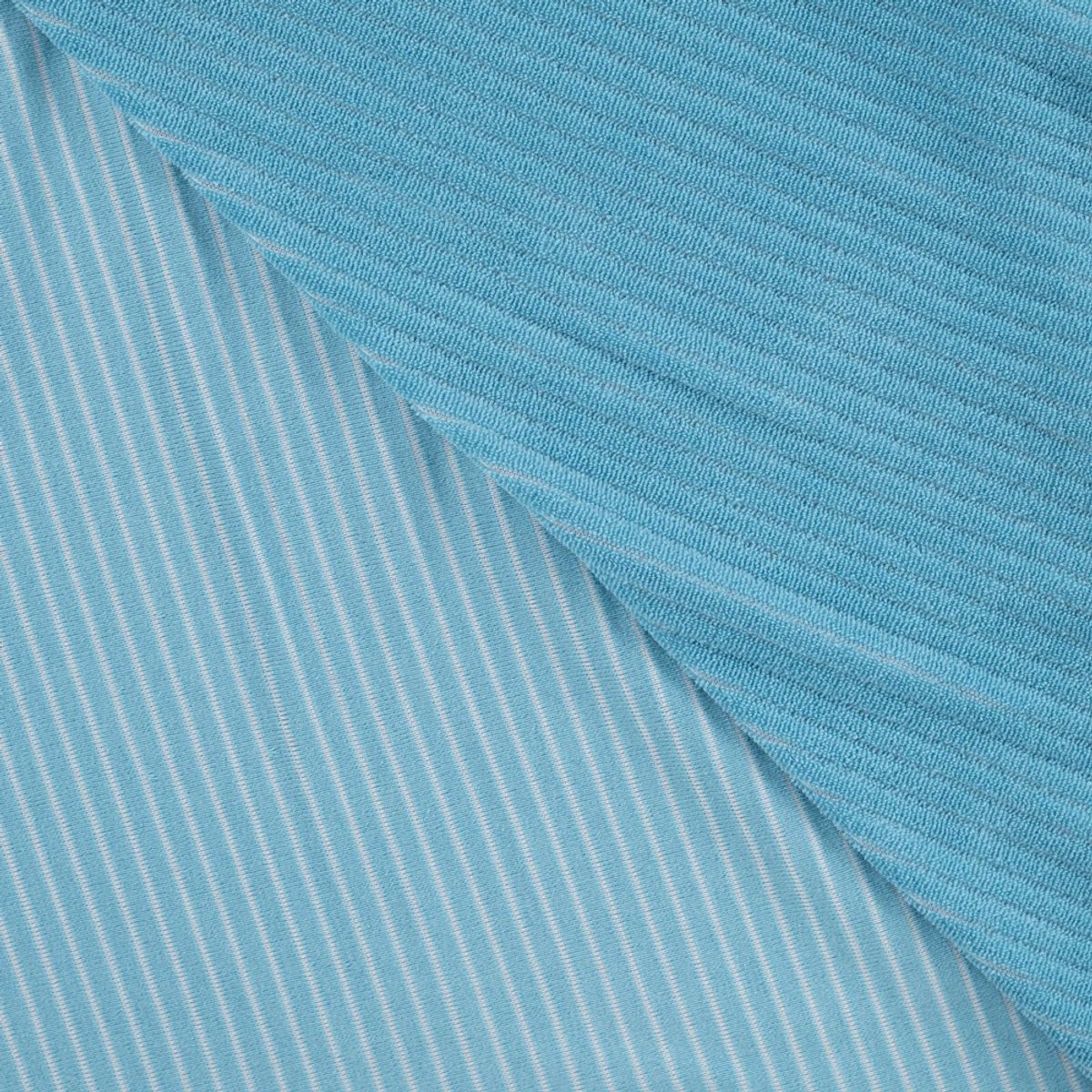 Stretch-frotté, stripestruktur - aqua