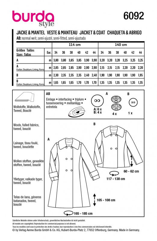 6092 - Burda - kåpe