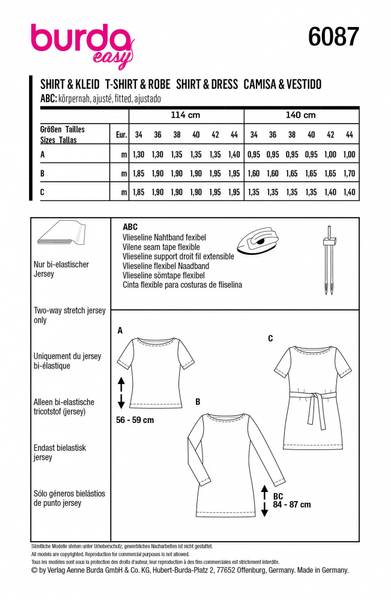 Bilde av 6087 - Burda - tskjorte/kjole