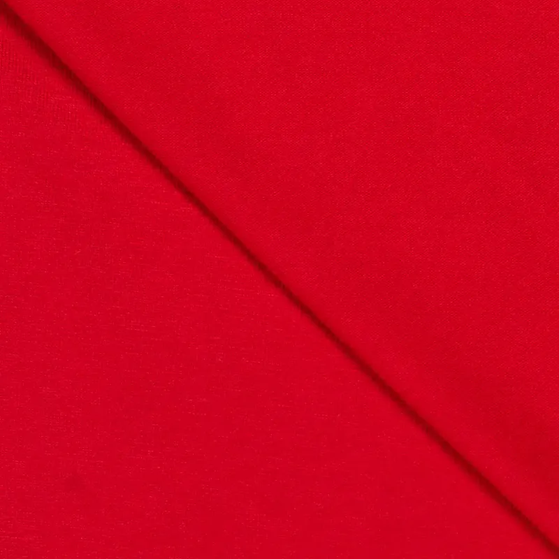 Heavy viskosejersey, rød