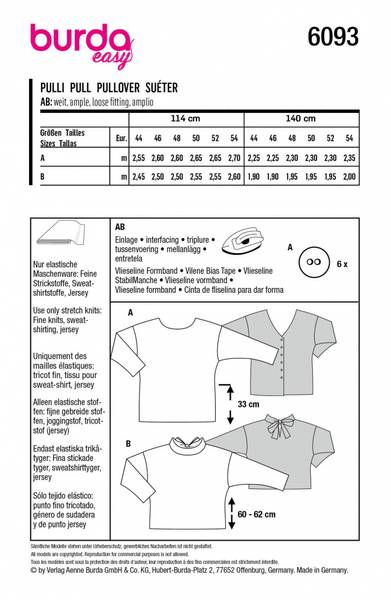 Bilde av 6093 - Burda - genser