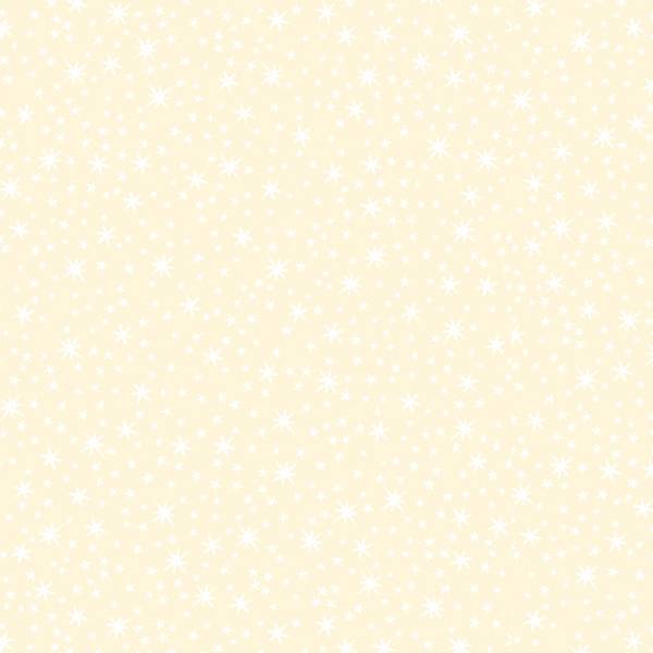 Bilde av Quilting Illusions - hvite 5 mm stjerner på ecru