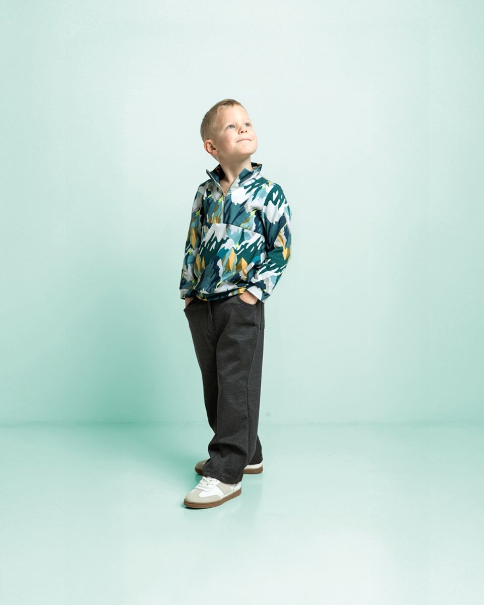 Stretch-twill, punto - mørkgrå