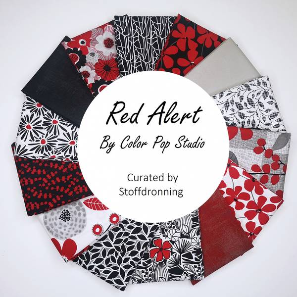 Bilde av Red Alert - Stoffpakke, 30x55 cm, 14 st.