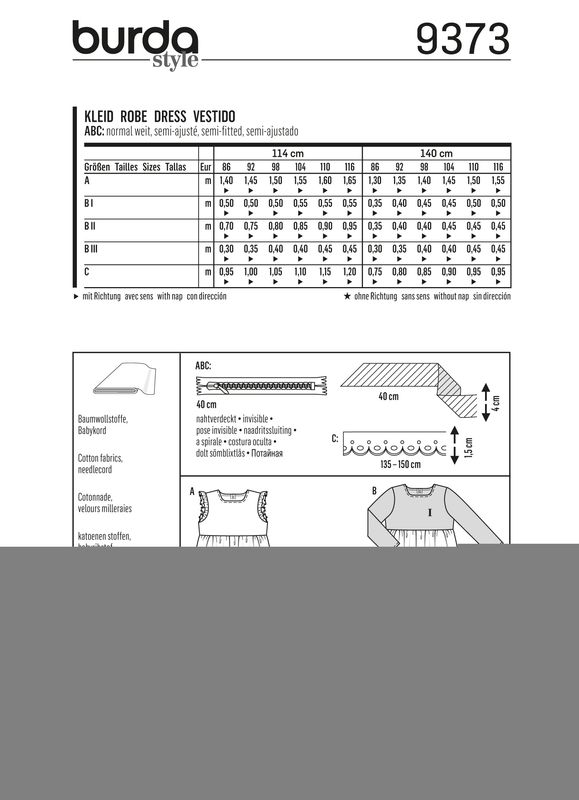 9373 - Burda - Kjole