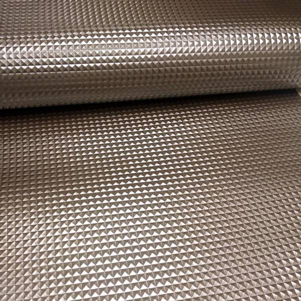 Bilde av Imitert skinn metallic - 8 mm pyramider - gammelsølv