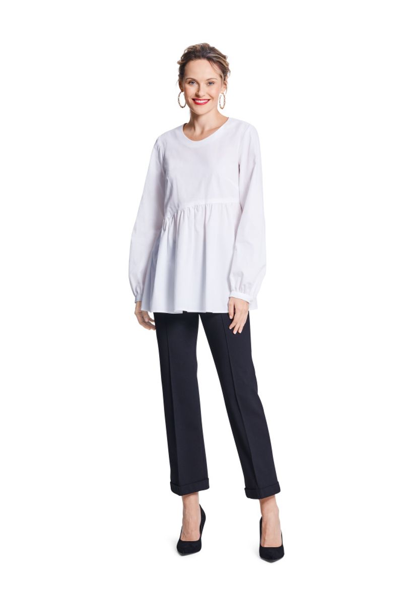 5795 - Burda - kjole & bluse m/ rynkekappe