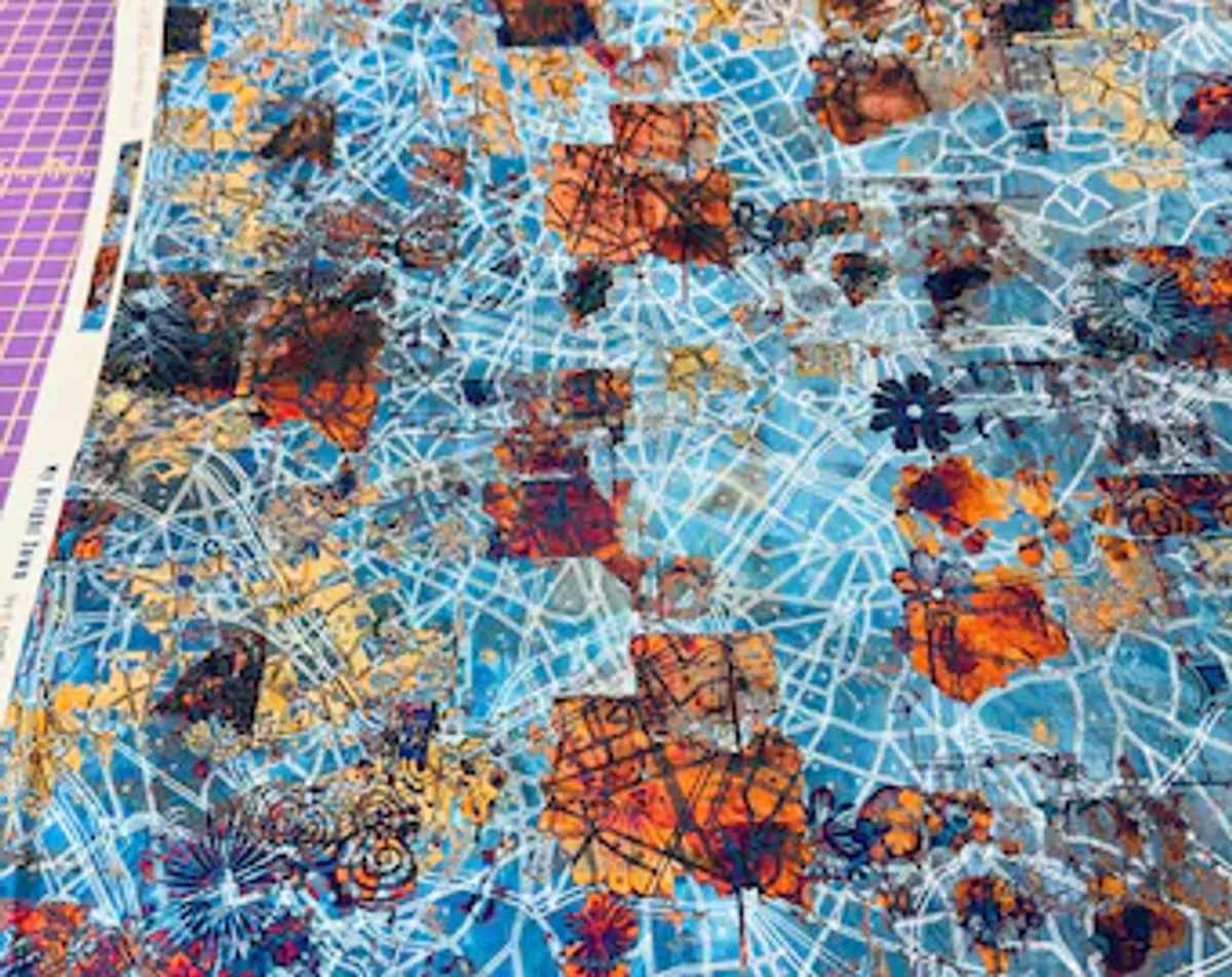 My Bright Town - blå-rust bykart
