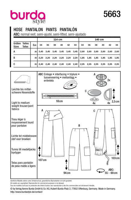 Hovedbilde 5663 - Burda - bukse