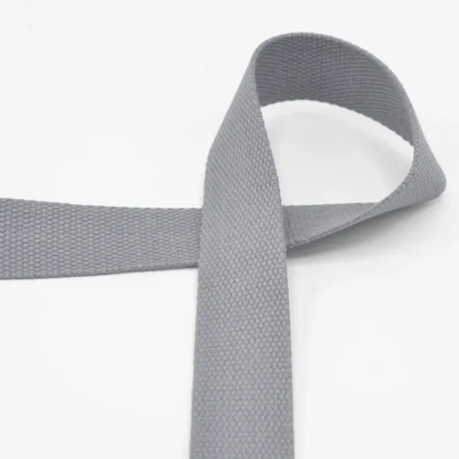 Hovedbilde 100% bomullswebbing, 30 mm, mørkgrå