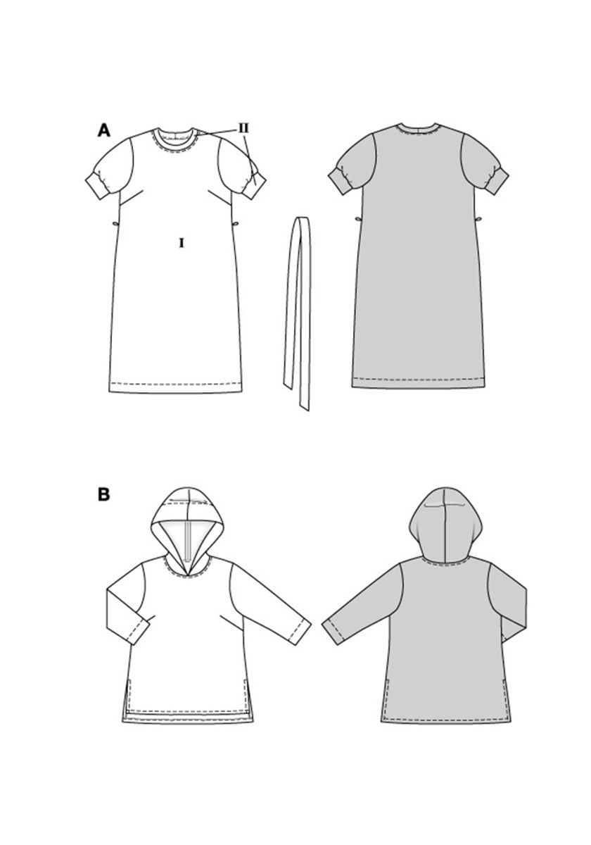 5651 - Burda - kjole & hoodie