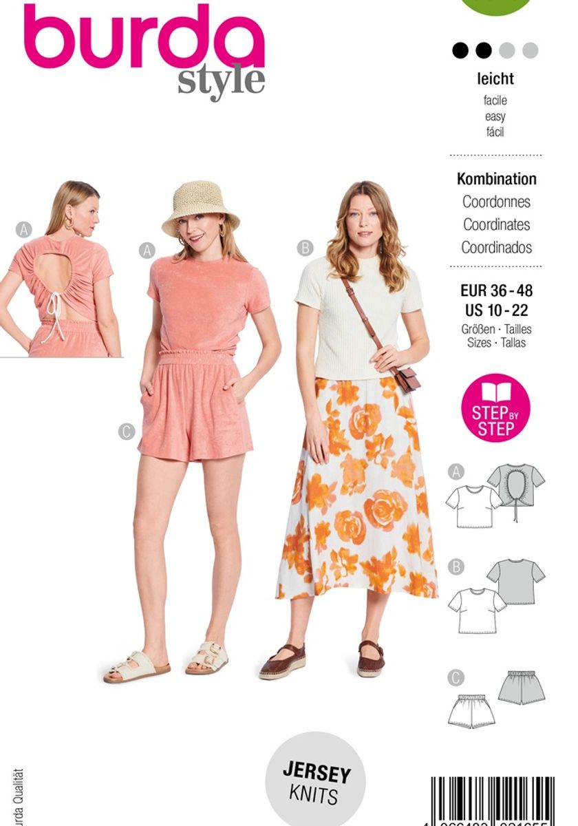 5645 - Burda - shorts og topp