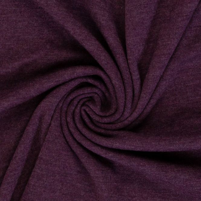 Hovedbilde Merinoull jersey - aubergine melert, fv. 1938