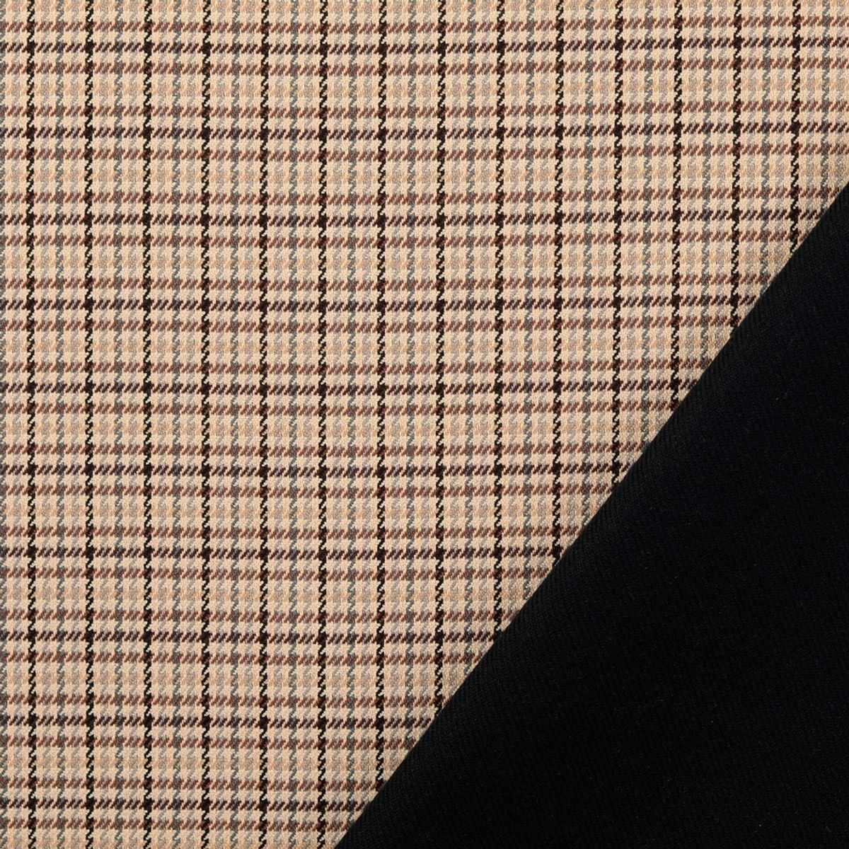 Doubleface-Twill, stretch - brun-grå