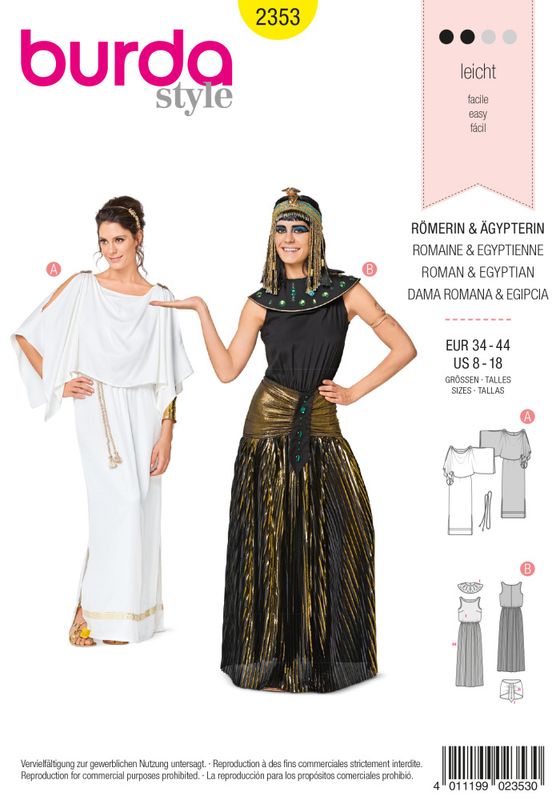 2353 - Burda - kostymer gresk & egyptisk
