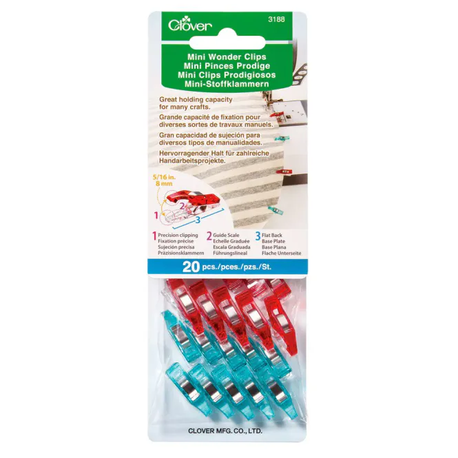 Hovedbilde Mini Wonder Clips - Clover, 20st.
