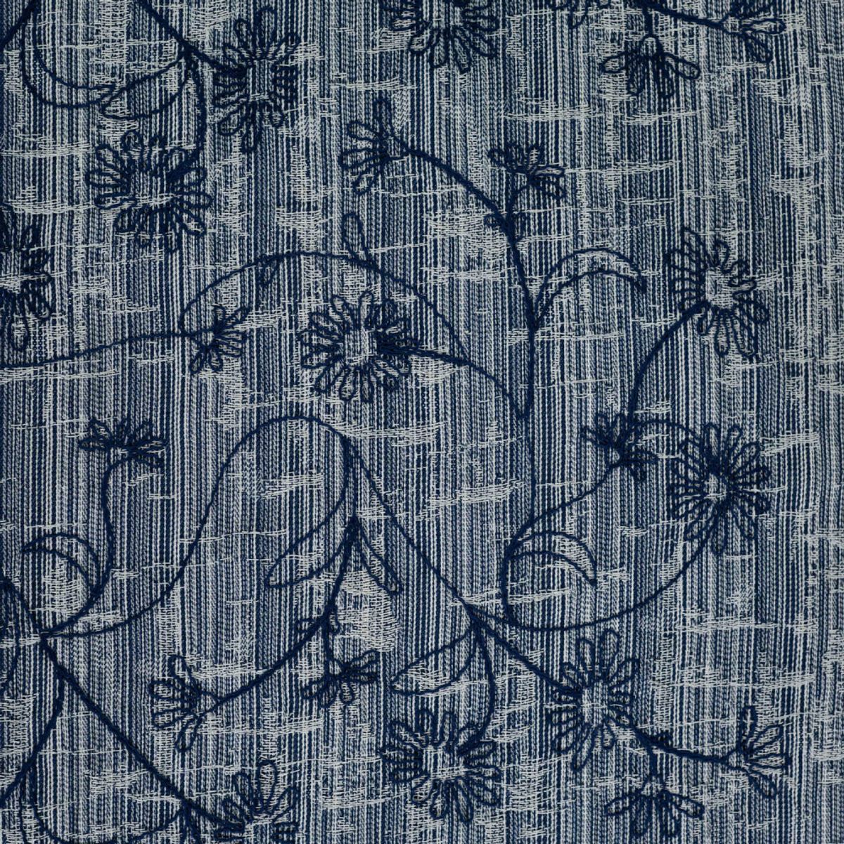 Jacquard, dongeri - broderte blomster