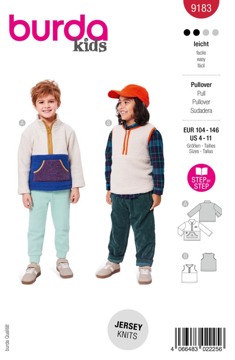 9183 - Burda - jakke og vest