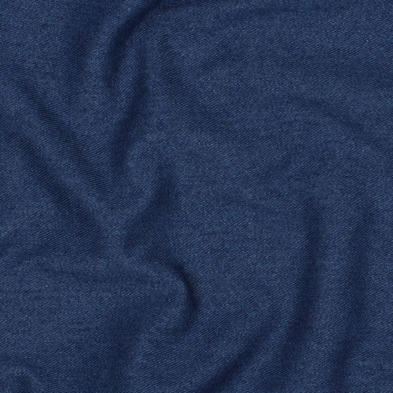 40 cm Denim Knit Twill blå - strikket dongeri