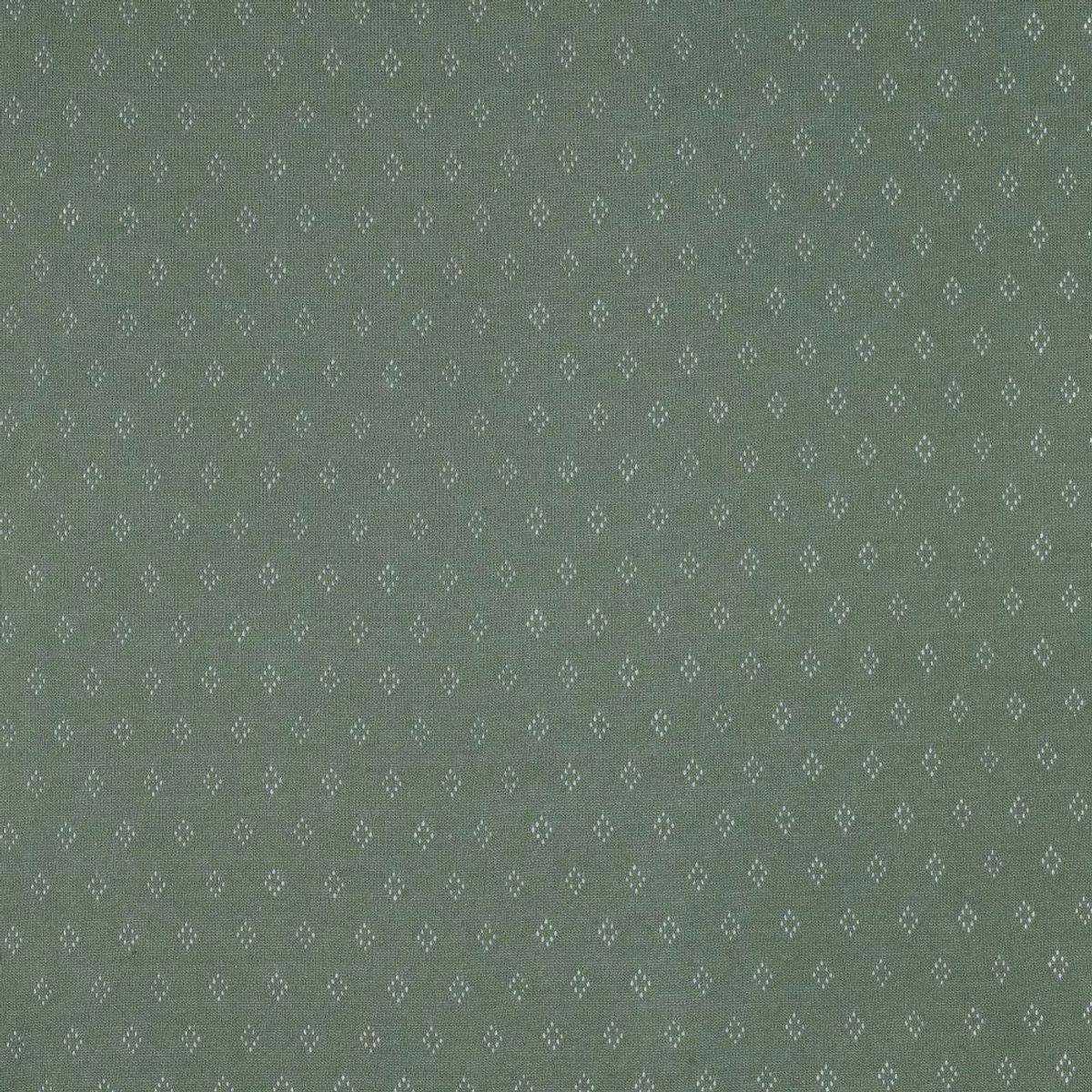 Pointelle Jersey - dusgrønn, fv. 030