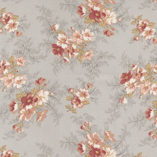 Hovedbilde Sandalwood - blomster på lysgrå 