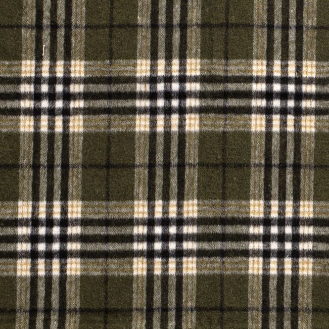 Hovedbilde Kåpestoff - rutete, khaki