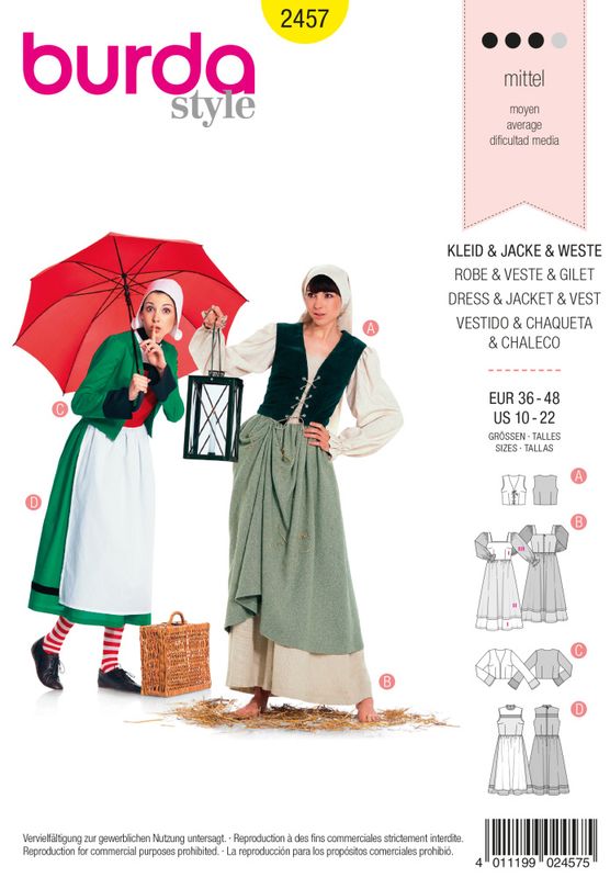 2457 - Burda - kostymer, karneval