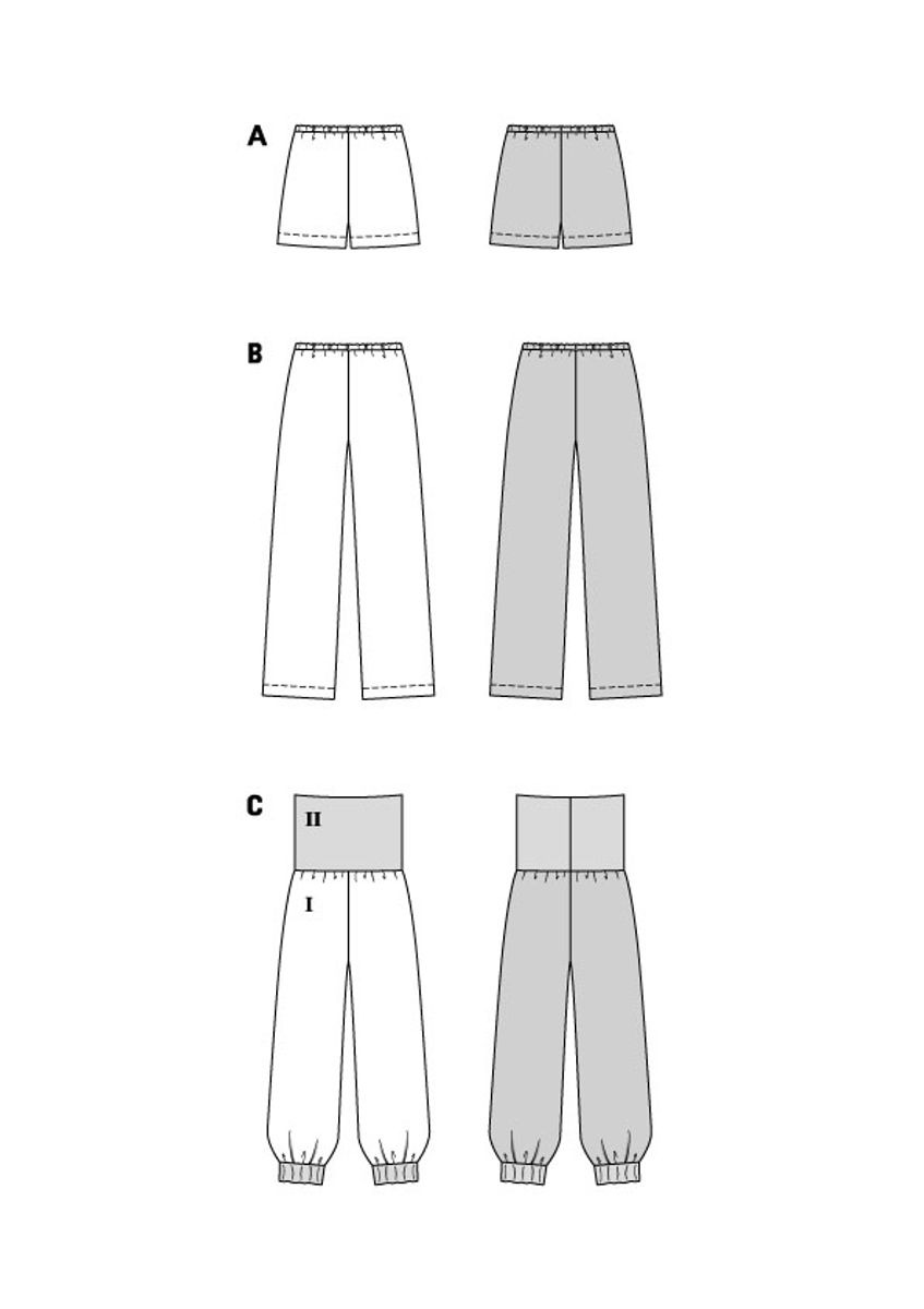 5591 - Burda - pysjbukse & shorts