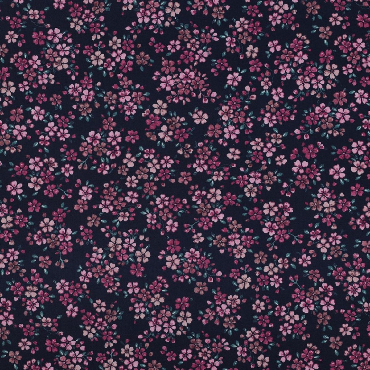 Bomullspoplin - blomster C6