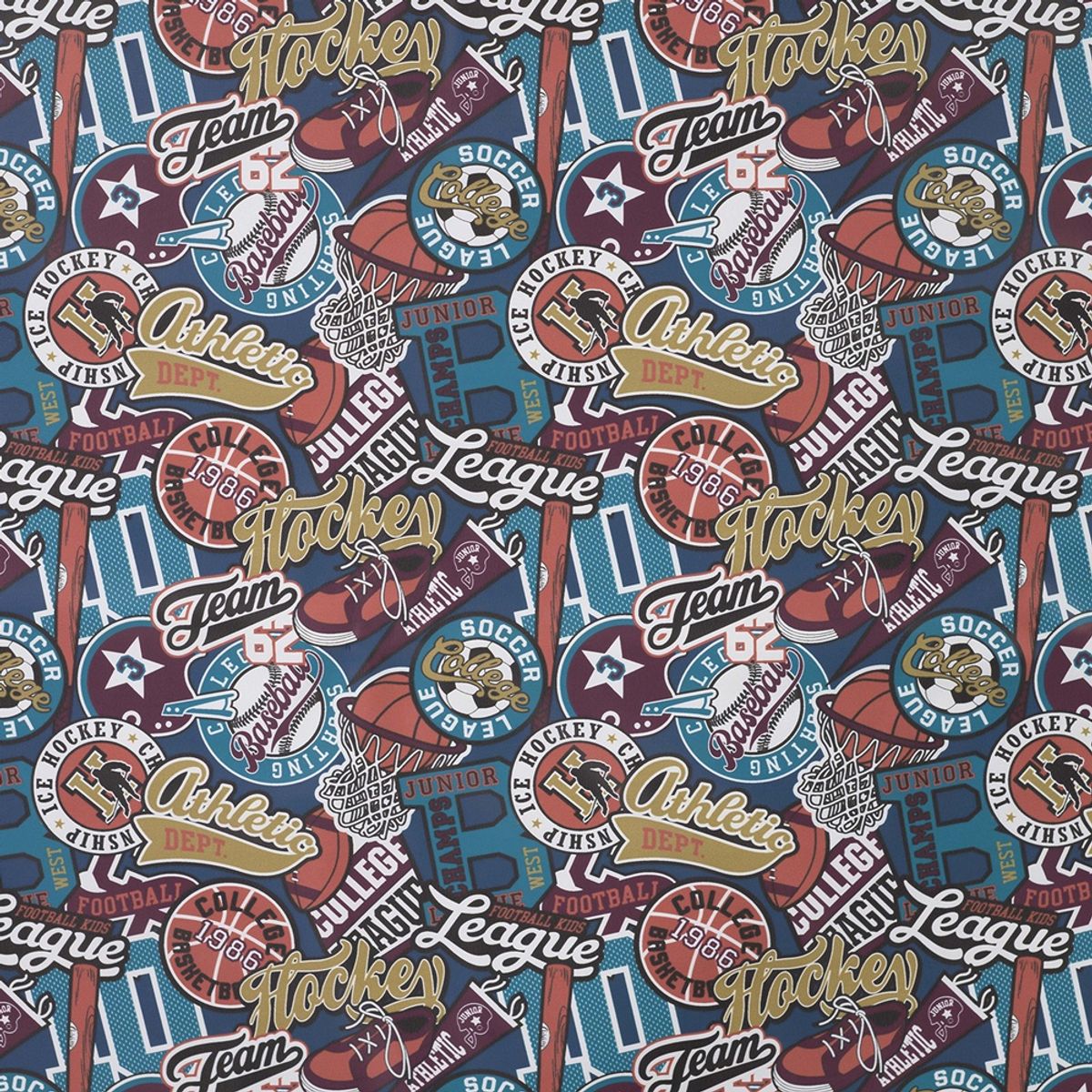 Regntøystoff - patches, college